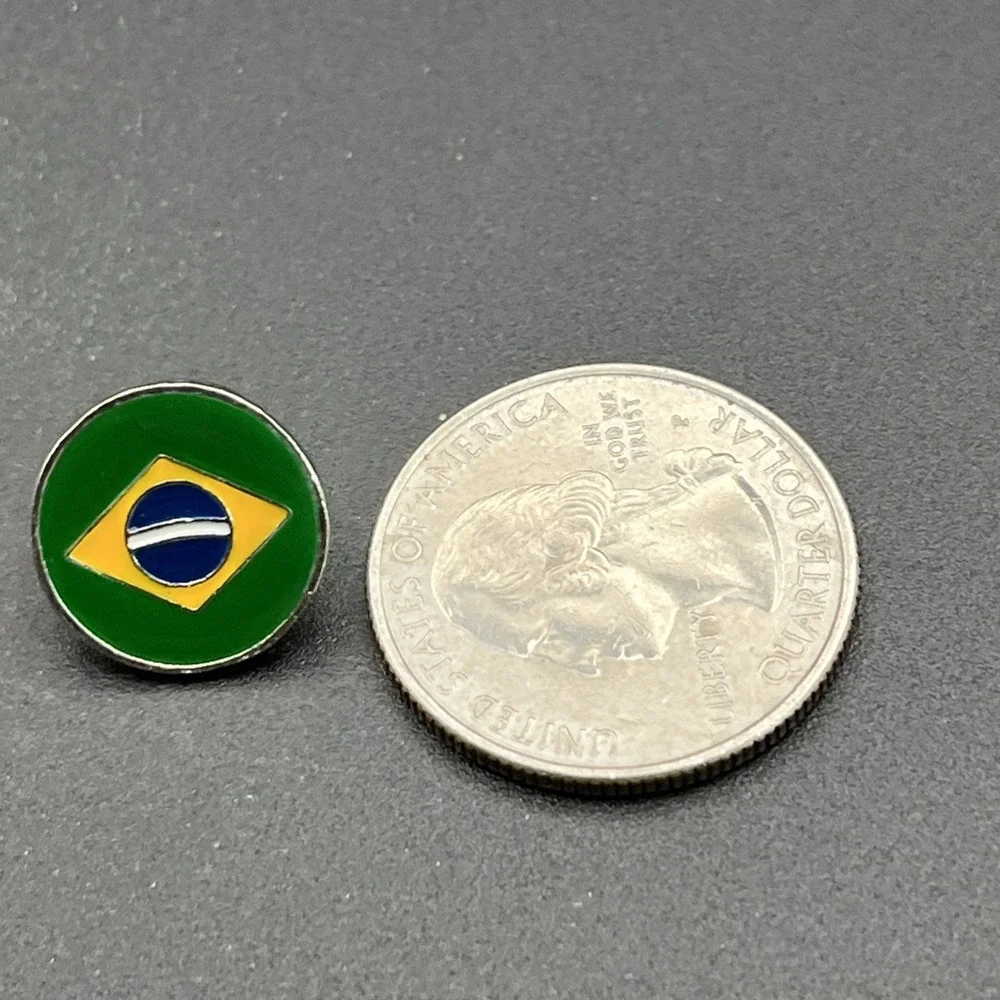 Brazil Country Brazilian Flag‎ Lapel Hat Pin